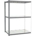 Global Industrial High Cap. Add-On Rack 60Wx48Dx60H 3 Levels Steel Deck 1300lb Per Level GRY 581051GY